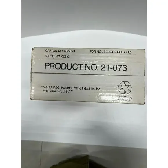 Presto Salad Shooter 02910 Electric Slicer/Shredder 1989 New Open Box - Picture 5 of 12